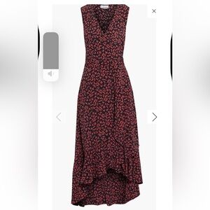 Ganni Black and Red Maxi Dress